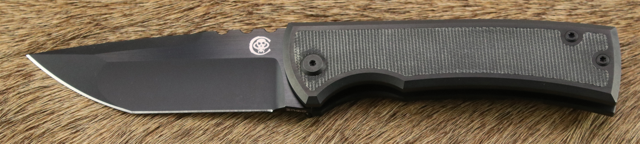 Redencion 229 Kickstop Tanto Black Micarta Big Inlay