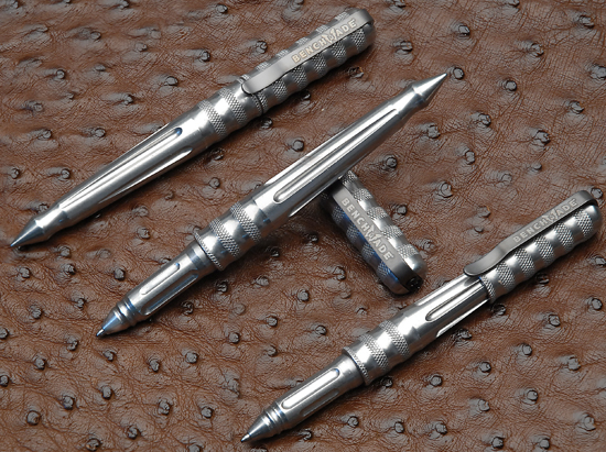 Stainless Steel Tactical Pen Black ink            