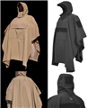 PonchoVilla Tactical Softshell Poncho Black/Coyote