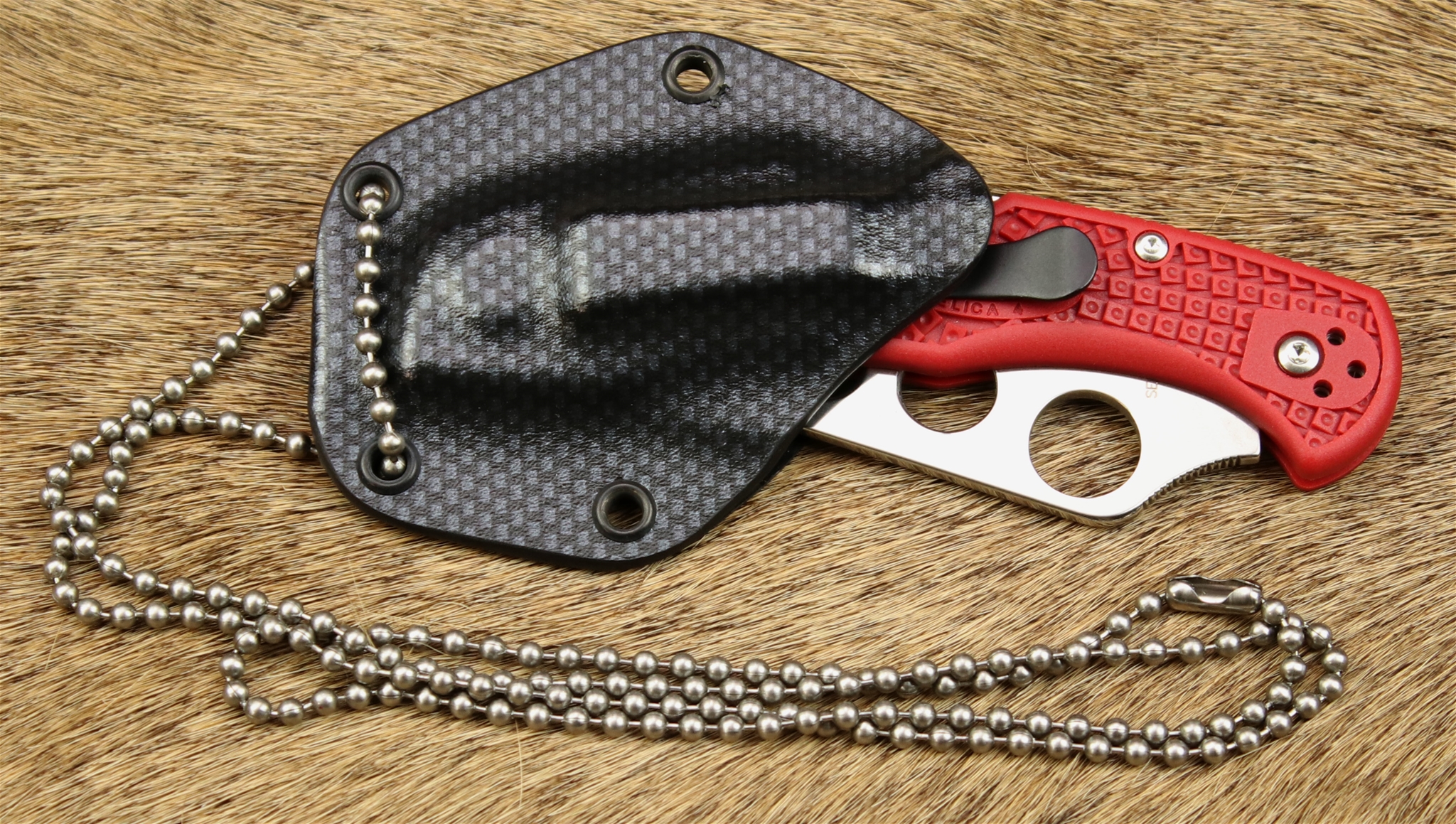 Neck Sheath Spyderco Delica                       