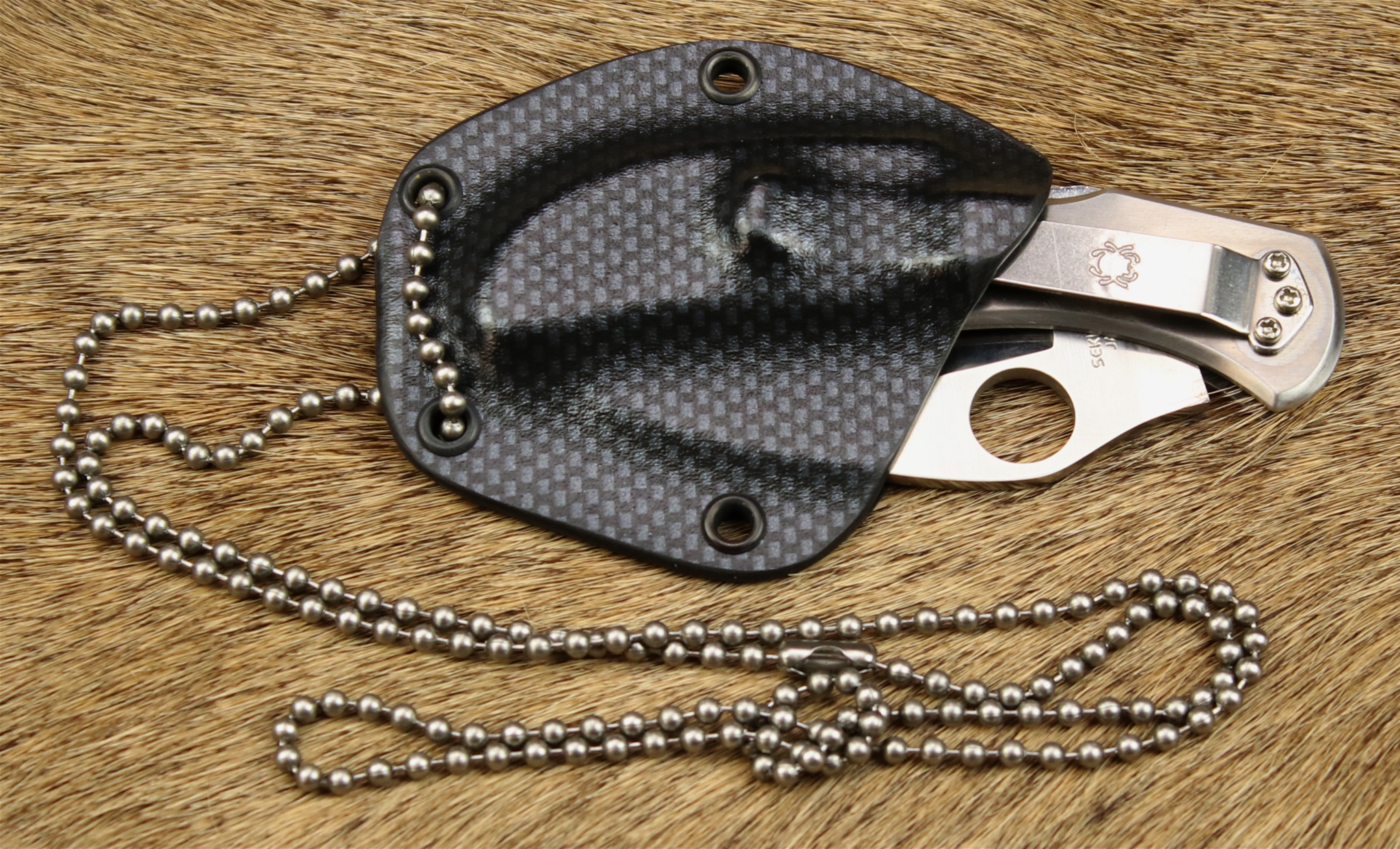 Neck Sheath Spyderco Harpy G-10                   
