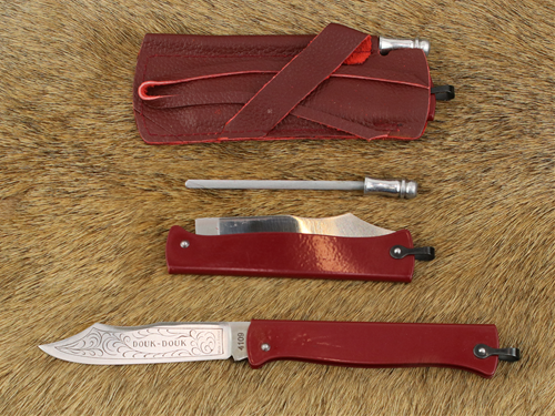 Douk-Douk Folder Pocket Knife Red