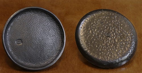 Greg Everett Valet Tray Round Leather 