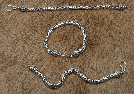 Men's Silver Bracelets 6mm 8.5"                   