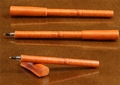 Leather Pen Cover - Orange