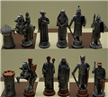Chesire Pewter Crusades Chess Set                 