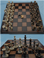 Chess Set Regular Gray Velvet Case                
