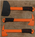 Orange Tomahawk with Black cord handle            