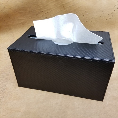 The Custom Edge Carbon Fiber Large Tissue Box Cover