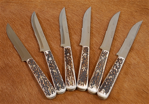 Steak Knives Set Stag