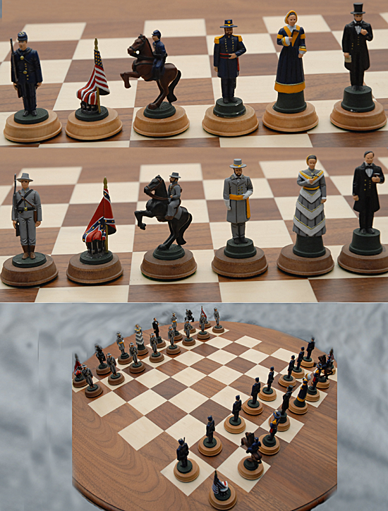Chesire Pewter Civil War (painted) set            