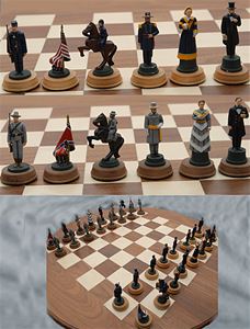 Chesire Pewter Civil War (painted) set            