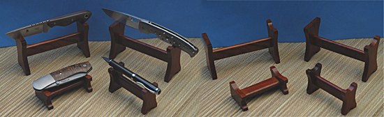 Rosewood knife and Pen Displays                   