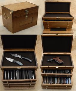 Gerstner Oak hardwood collector chest             