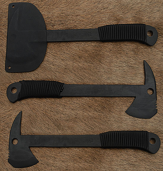 Black Tomahawk with Black cord handle             