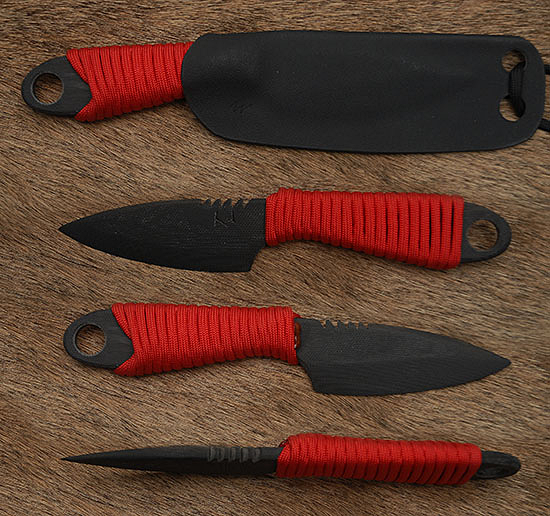 Covert Defender Black with Red cord handle        